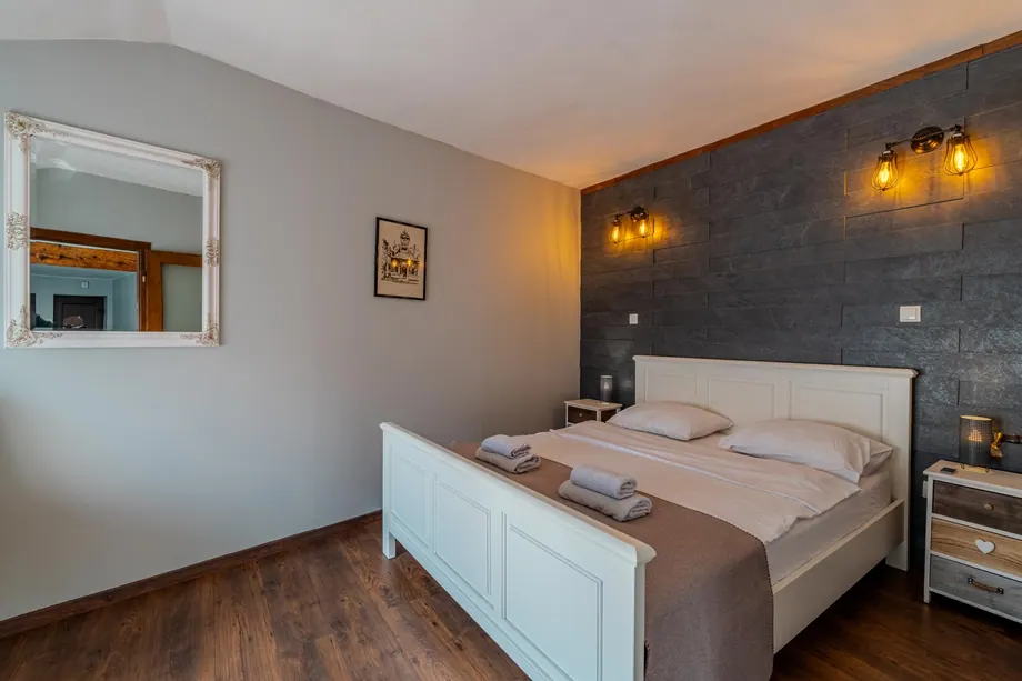 Bedroom with a king-size bed